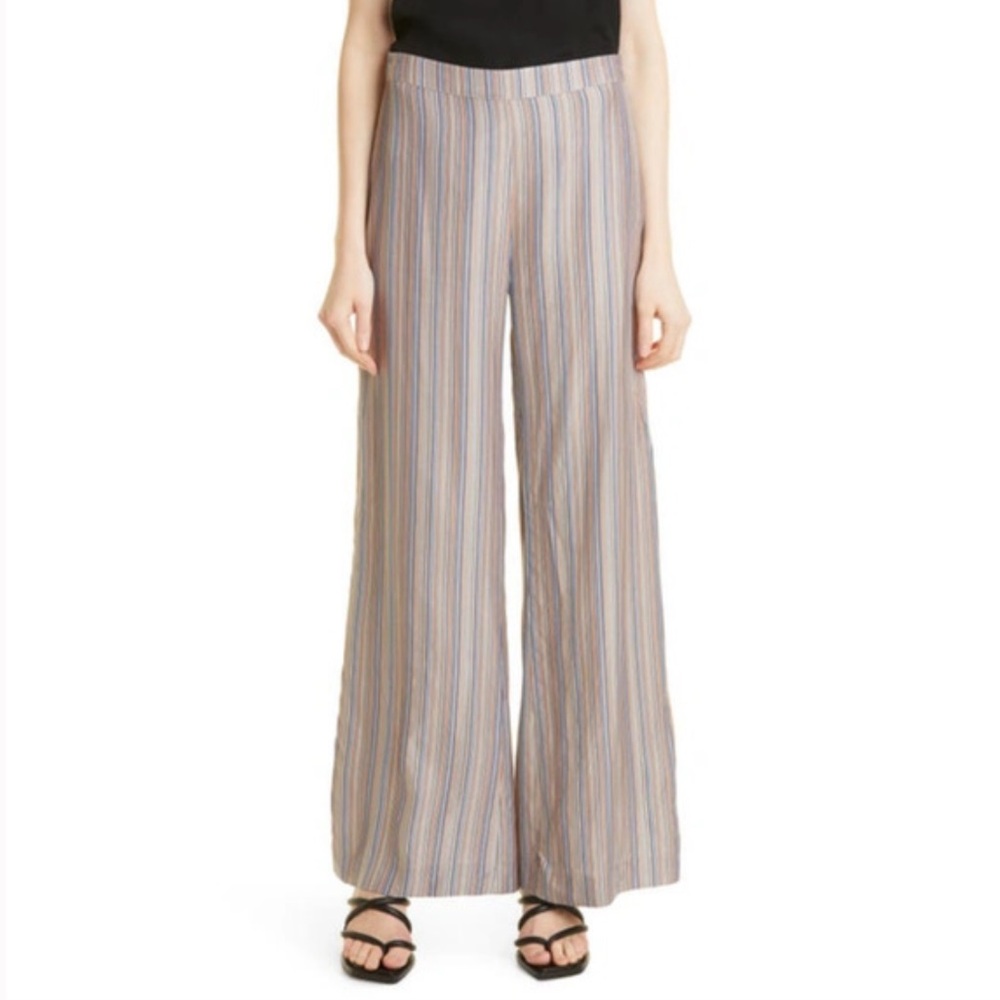 SAMSOE SAMSOE | Women’s Multicolor Striped Elina Side Zip Wide Leg Pants, Size M